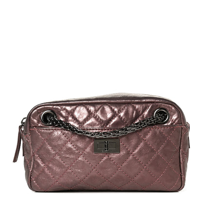 Chanel Metallic Aged Calfskin Quilted Small Reissue Camera Case Rose Fonce 1 of 12