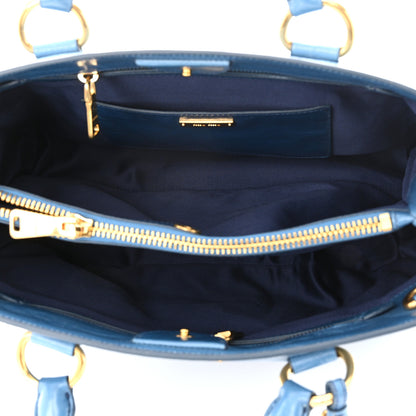 Miu Miu Vitello Shine Top Handle Satchel Oceano 4 of 13