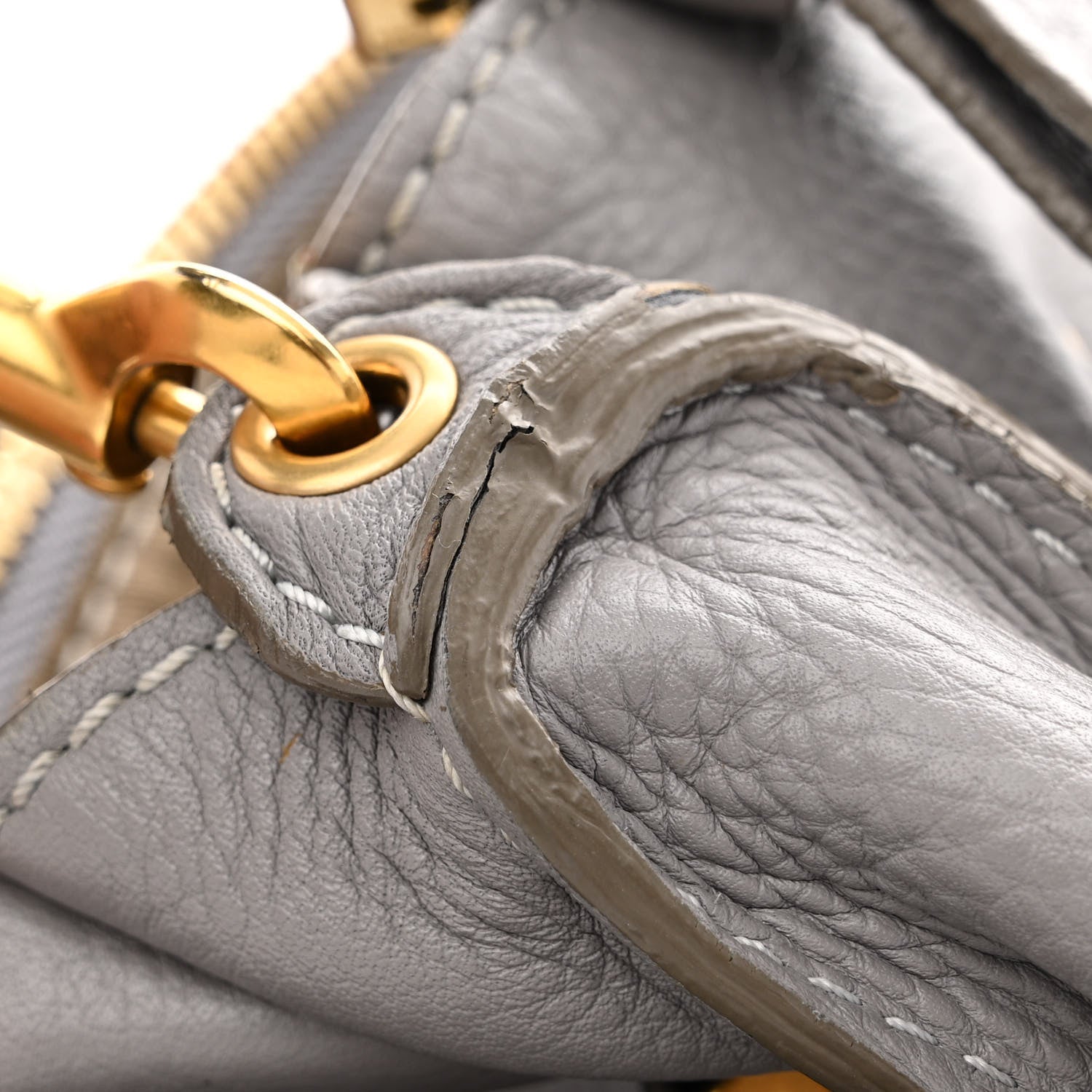 Chloe Calfskin Medium Marcie Satchel Cashmere Grey 12 of 16