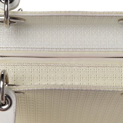 Christian Dior Patent Micro-Cannage Medium Lady Dior White 13 of 13