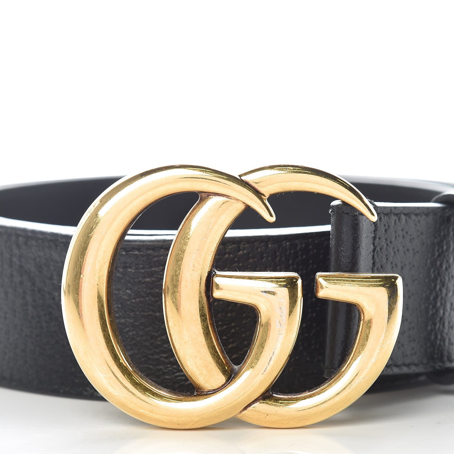 Gucci Textured Calfskin Double G 40mm Belt 95 38 Black 7 of 8