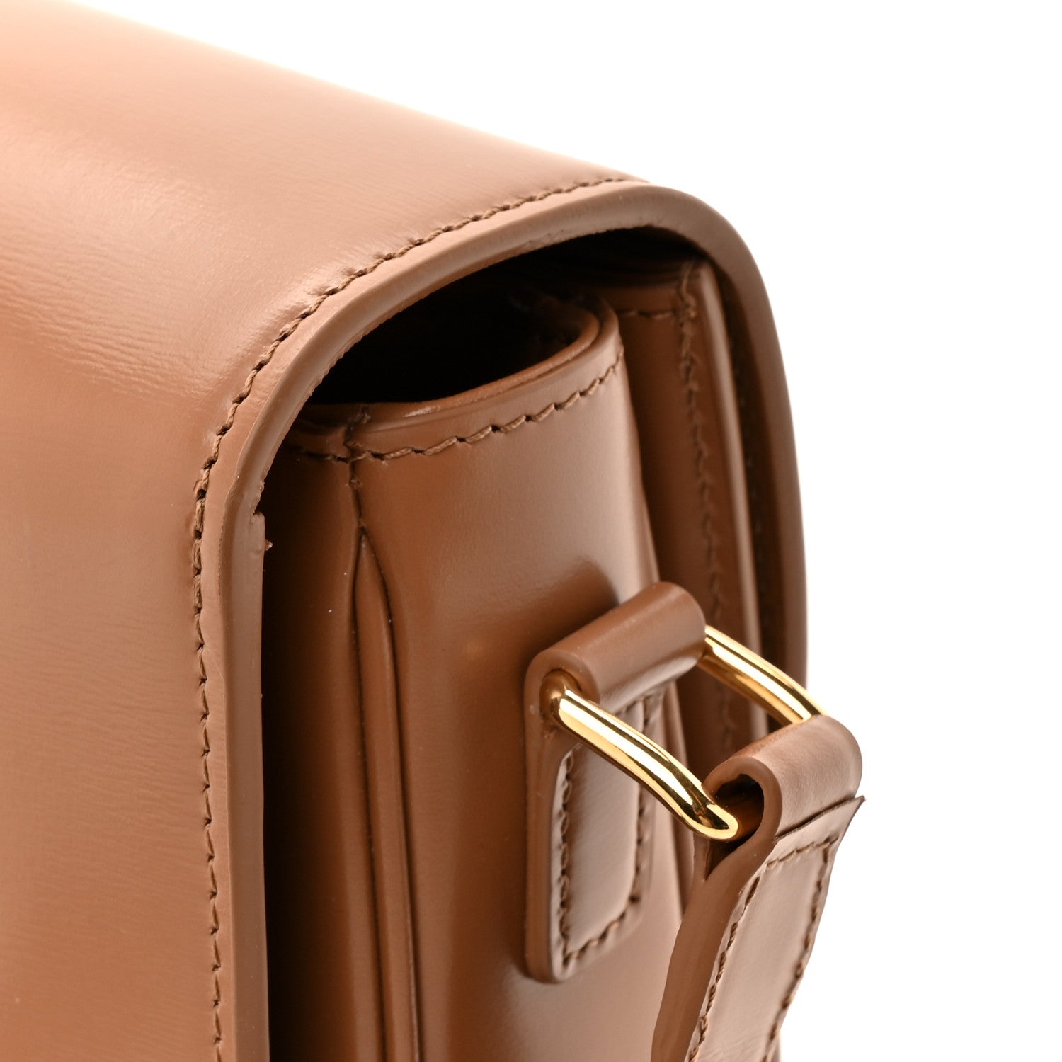 Celine Shiny Calfskin Medium Triomphe Bronze 1830326 – FASHIONPHILE