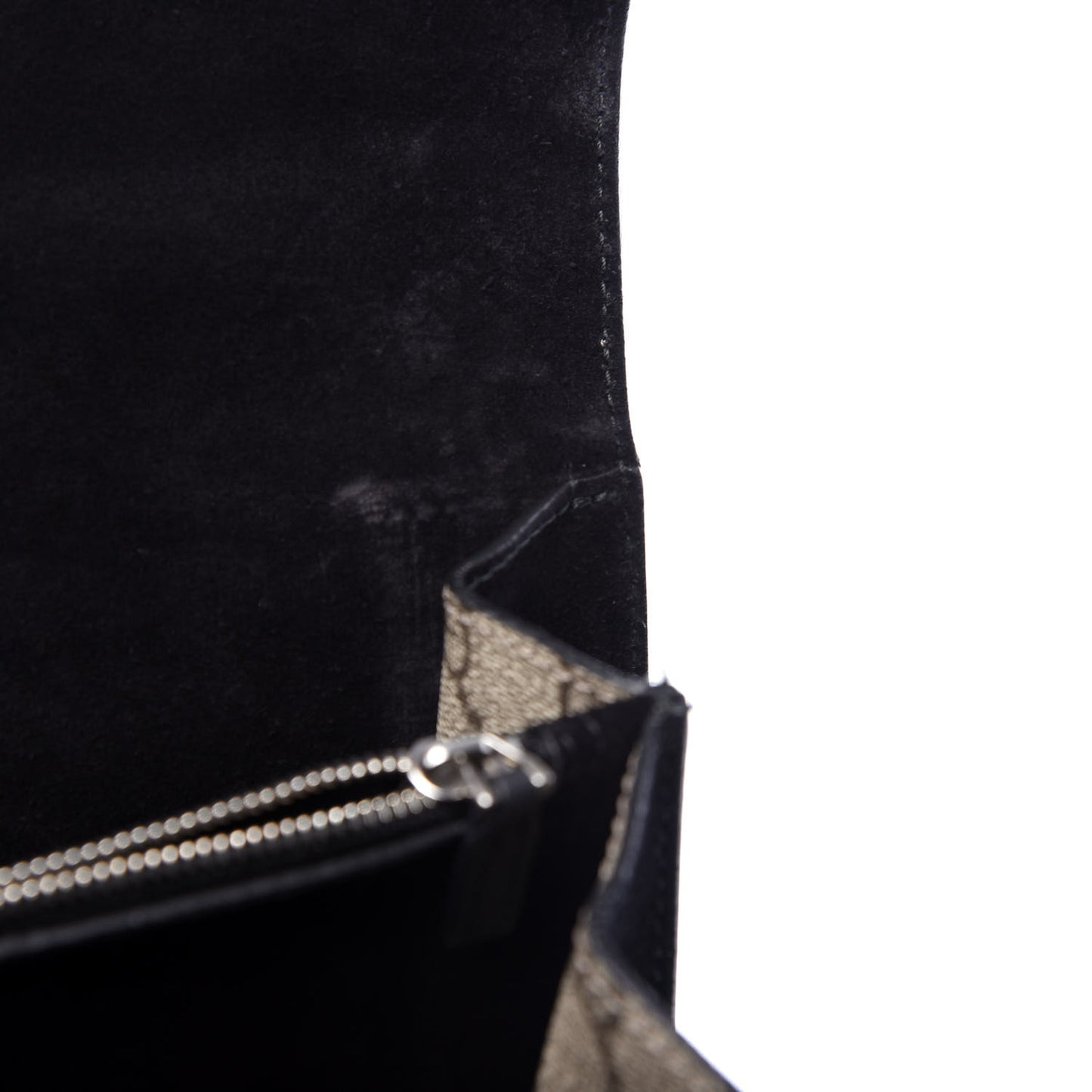 GG Supreme Monogram Medium Dionysus Shoulder Bag Black