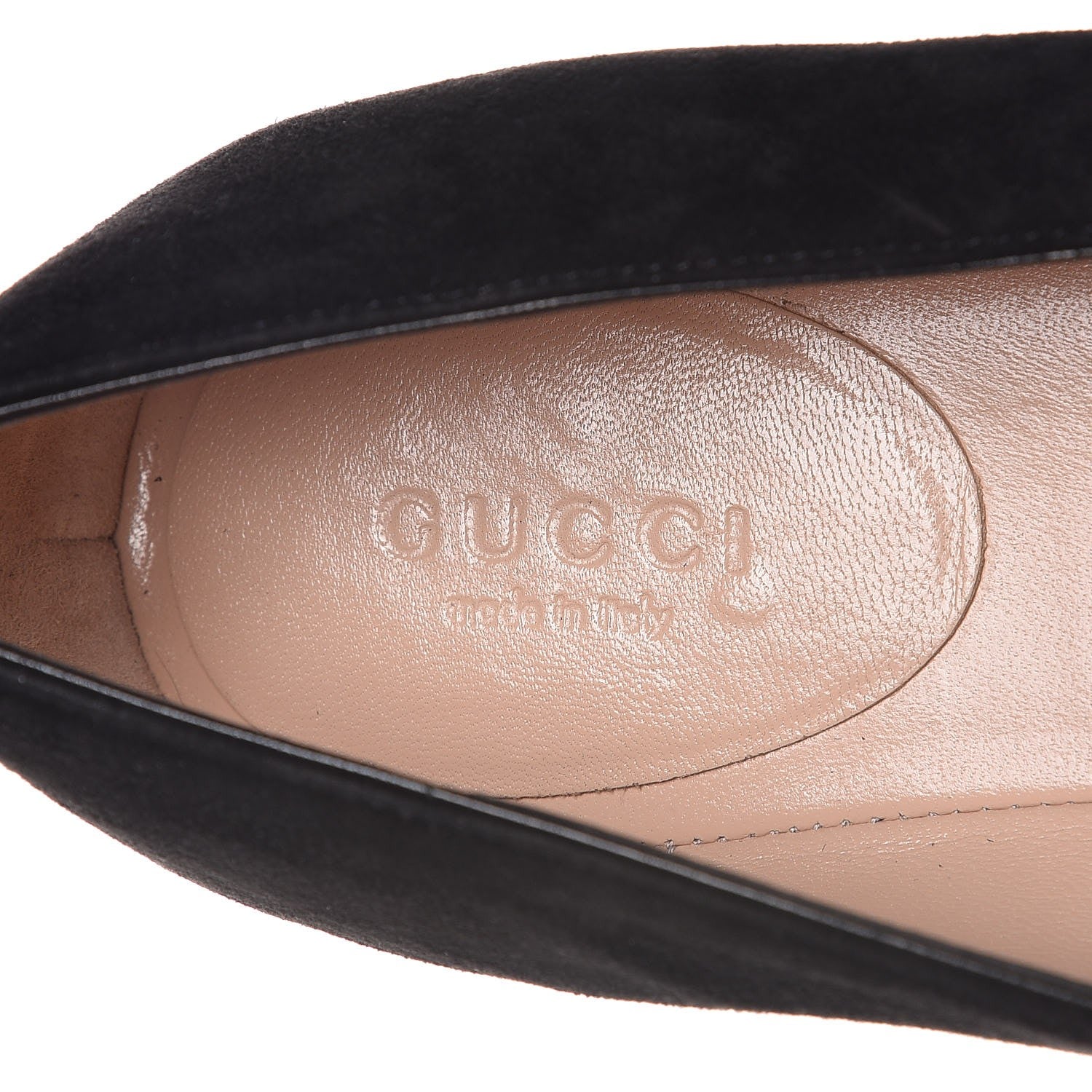 Gucci Kid Scamosciato GG Marmont Fringe Flats 40 Black 7 of 8