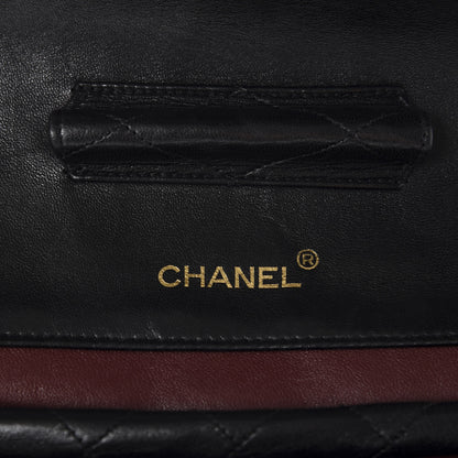 Chanel Lambskin Quilted Medium Single Flap Black 10 of 12