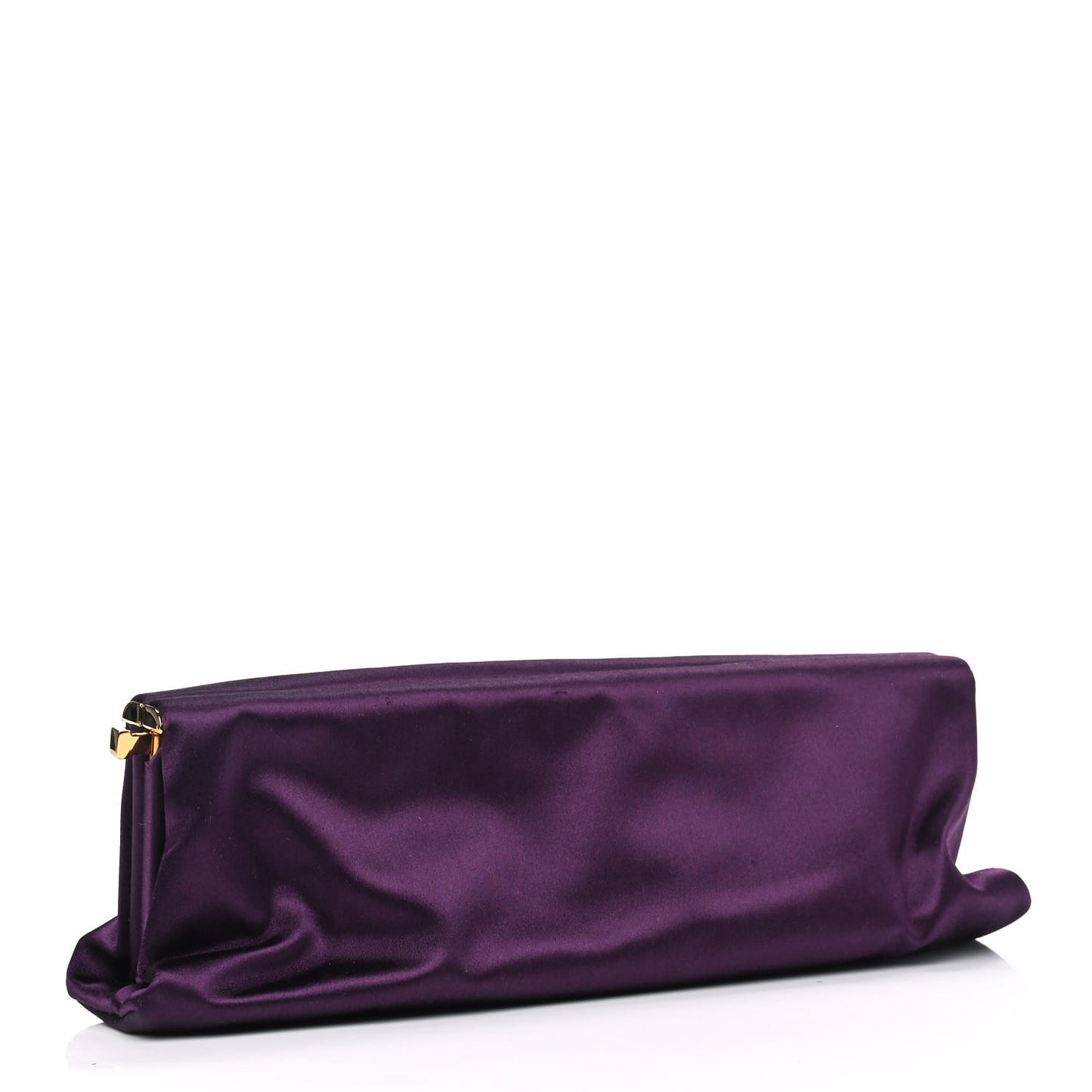 Satin Pochette Clutch Viola