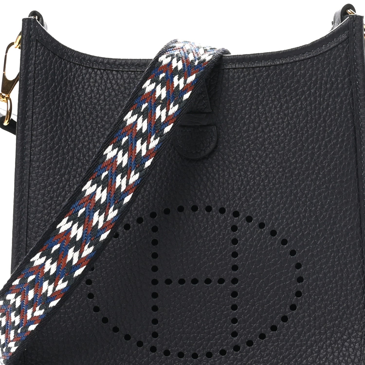 Hermes Taurillon Clemence Zigzag Evelyne TPM Caban Black Bleu Zellige Indigo 8 of 10