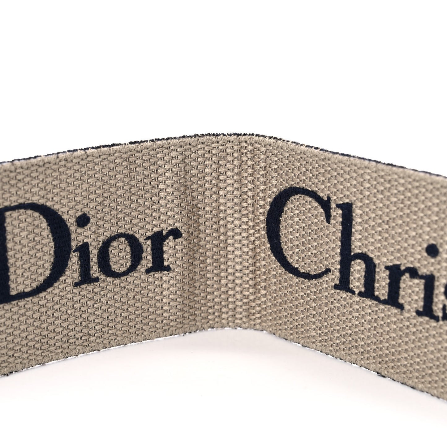 Canvas Embroidered Shoulder Strap Blue