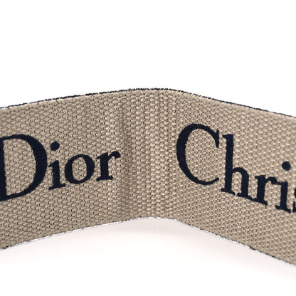 Christian Dior Canvas Embroidered Shoulder Strap Blue 5 of 6