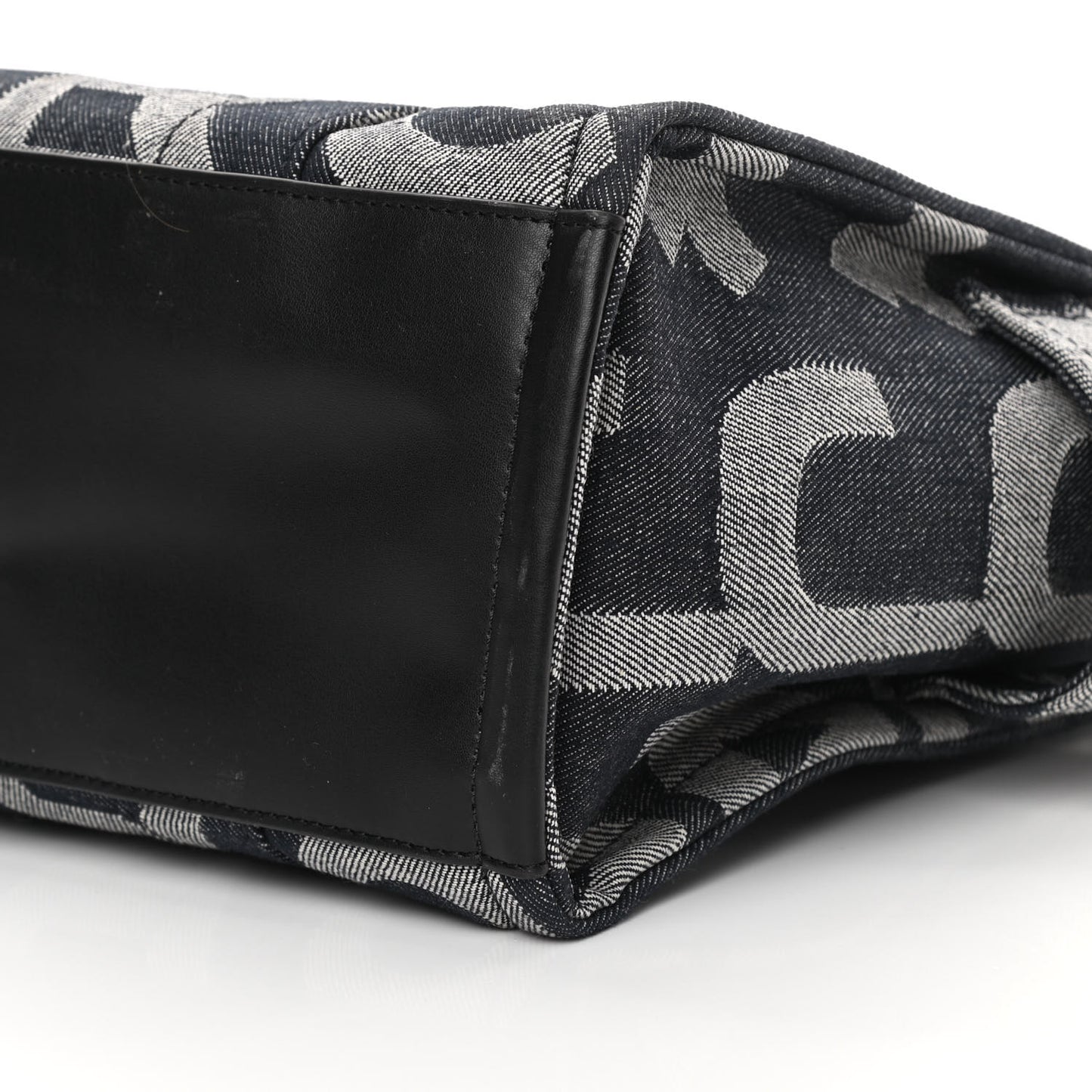 Denim Jacquard Medium The Monogram Tote Bag Denim Blue