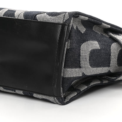 Marc Jacobs Denim Jacquard Medium The Monogram Tote Bag Denim Blue 10 of 12