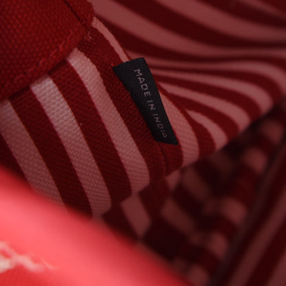 Prada Canapa Small Logo Tote Rosso Talco 8 of 23