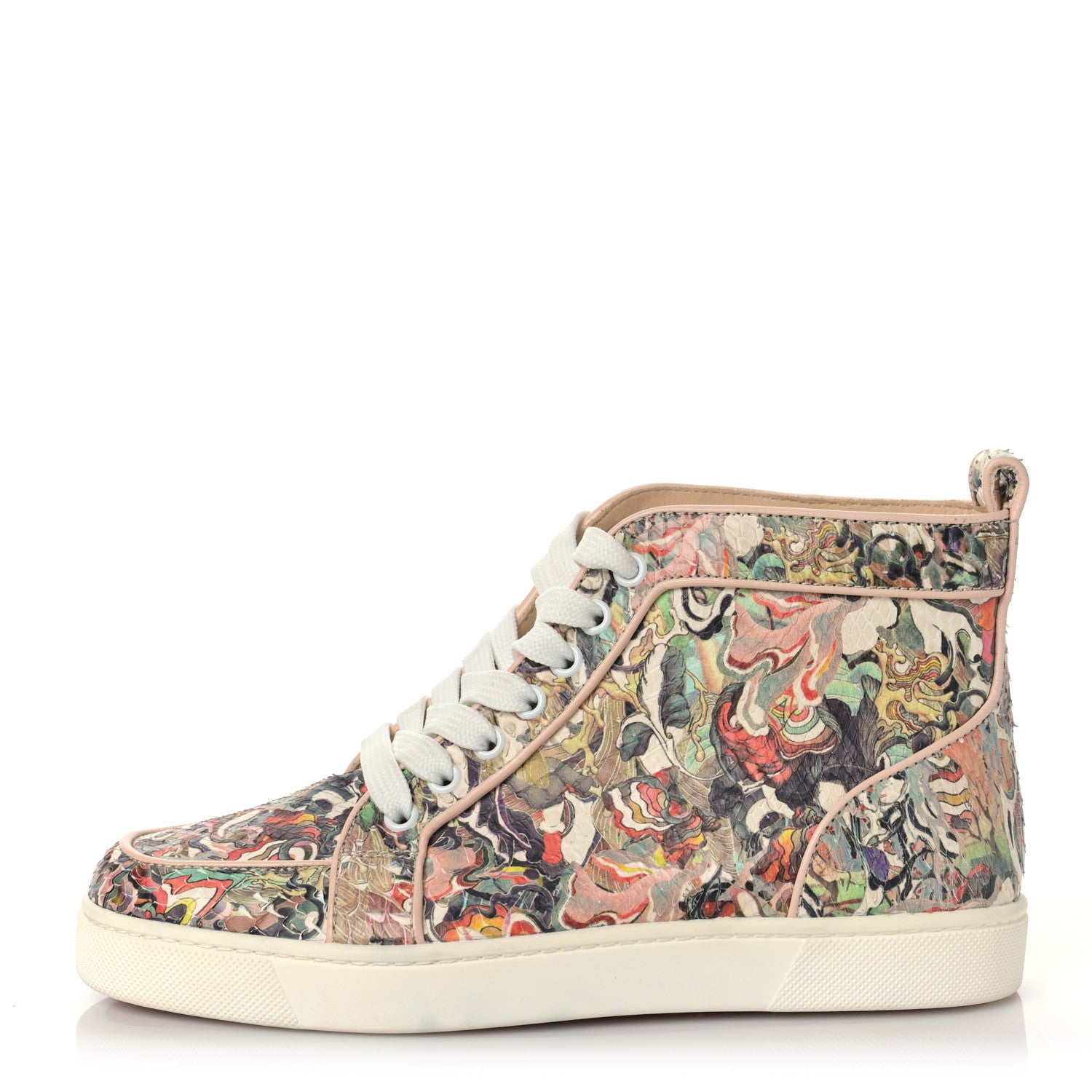 Christian Louboutin Python Rantus Orlato Hightop Sneaker 37 Multicolor ...
