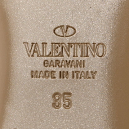 Valentino Garavani Calfskin Nappa Rockstud Ankle Wrap Flat Thong Sandals 35 Rouge Pur 8 of 10