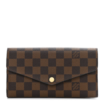 Louis Vuitton Damier Ebene Sarah Wallet NM 1 of 8