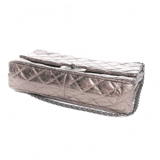 Chanel Aged Calfskin 2.55 Reissue 226 Flap Metallic Silver 4 of 7