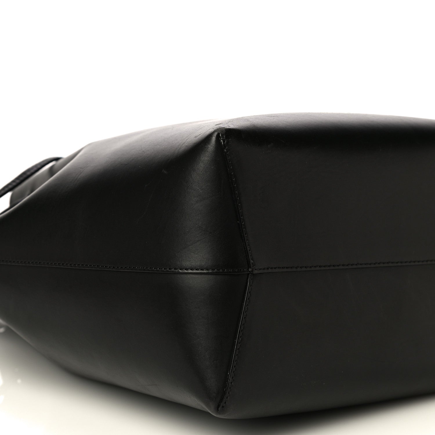 Mansur Gavriel Vegetable Tanned Calfskin Bucket Bag Black Ballerina 8 of 25
