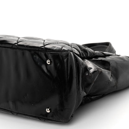 Chanel Vinyl Quilted Large Paris Biarritz Tote Black 10 of 15