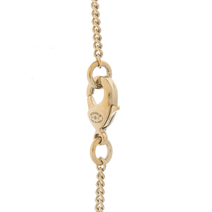 Chanel Crystal Metal Quilted CC Pendant Necklace Gold 7 of 7