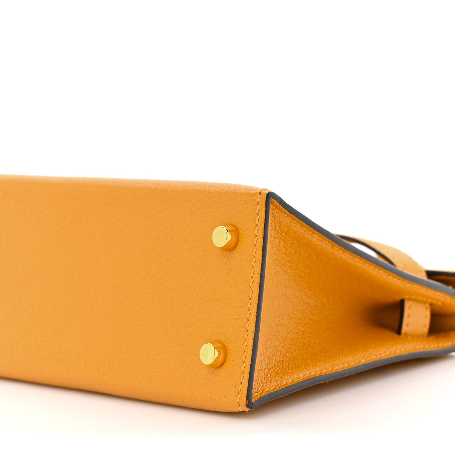 Hermes Chevre Mysore Mini Kelly Sellier 20 Jaune D'or 1626634