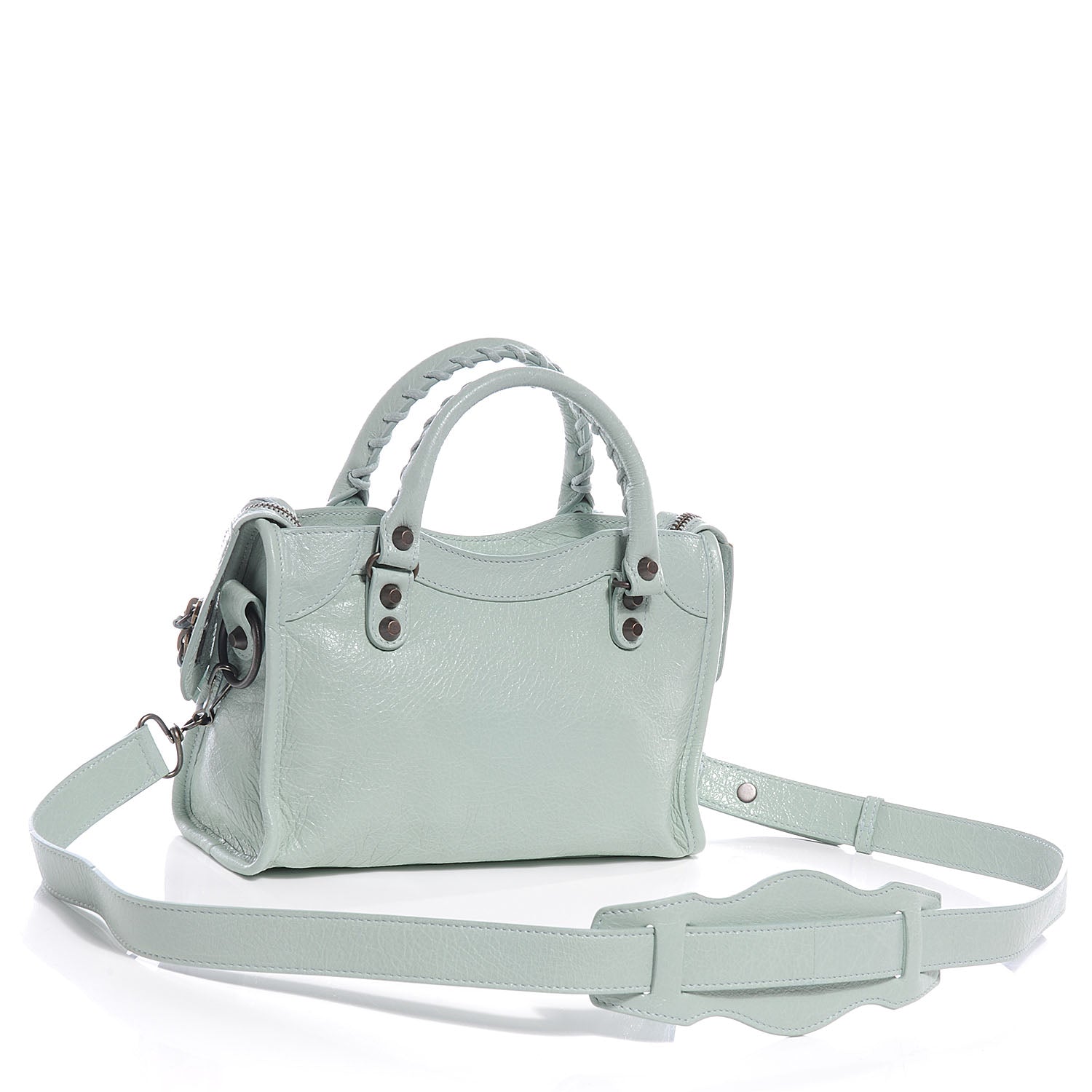 Balenciaga Agneau Mini City Vert Jade 3 of 7