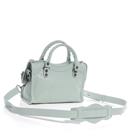Balenciaga Agneau Mini City Vert Jade 3 of 7