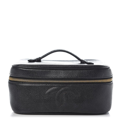 Chanel Caviar Vanity Cosmetic Case Black 1 of 12