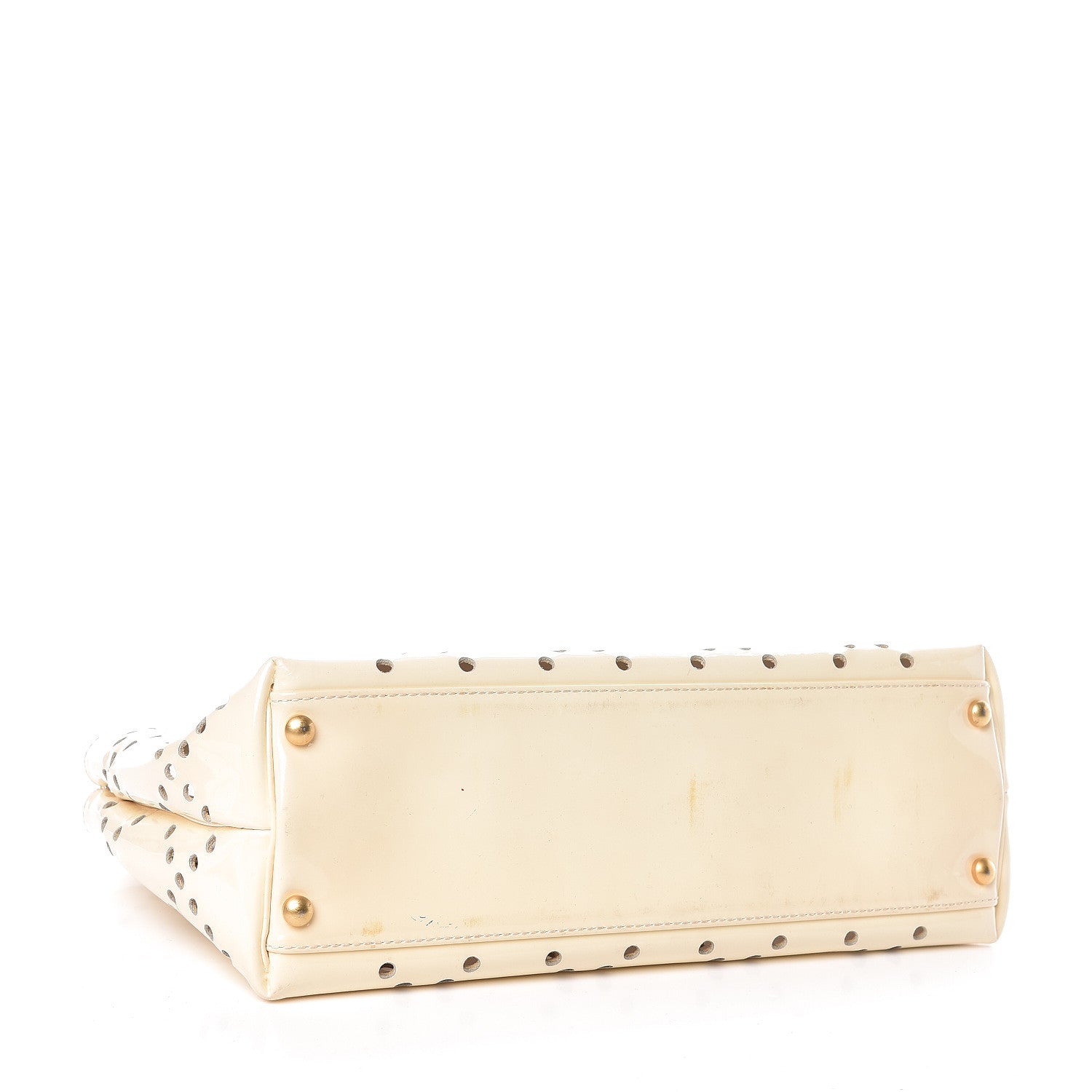 Chanel Patent Perforated CC Tote White 4 of 15