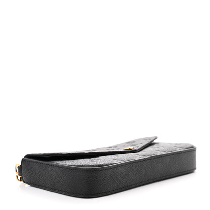 Louis Vuitton Empreinte Pochette Felicie Chain Wallet Black 4 of 10