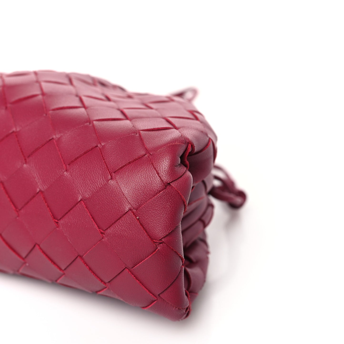 Nappa Intrecciato The Mini Pouch Amaranto