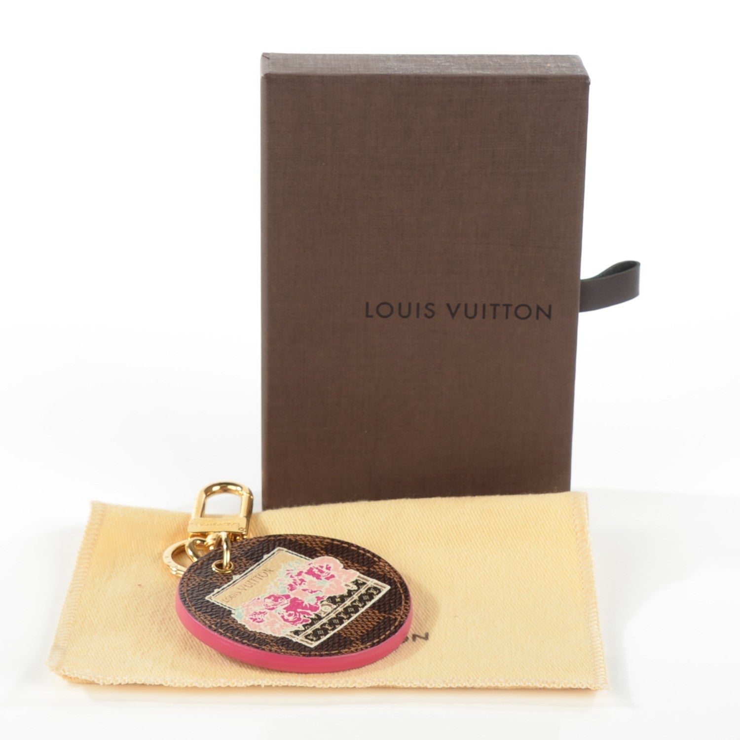 Louis Vuitton Damier Illustre Posies Bag Charm 5 of 5
