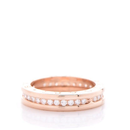 Bulgari 18K Rose Gold Diamond B.Zero1 One-Band Pave Ring 52 6 3 of 6