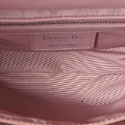 Christian Dior Lambskin Cannage Ruffle New Lock Flap Pink 5 of 11