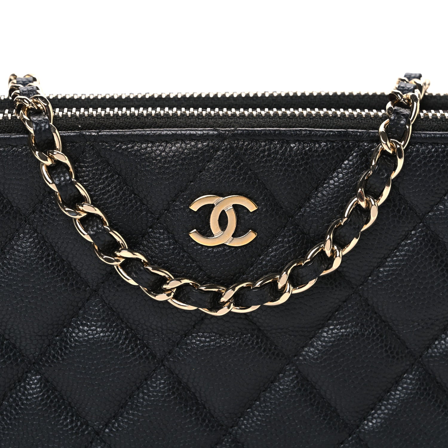 Chanel Caviar Quilted Small Clutch With Chain Black 9 of 11