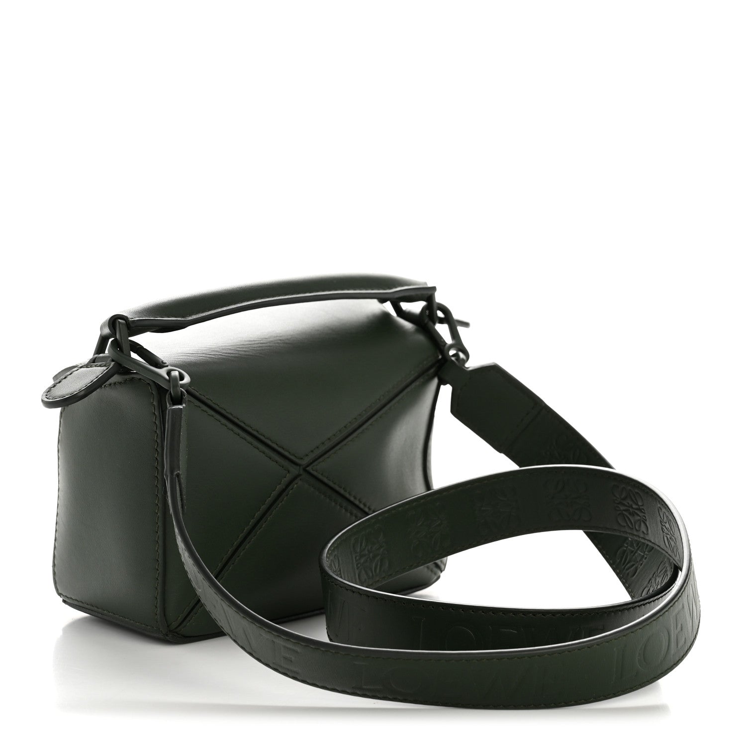 Loewe Satin Calfskin Mini Puzzle Bag Vintage Khaki 3 of 13