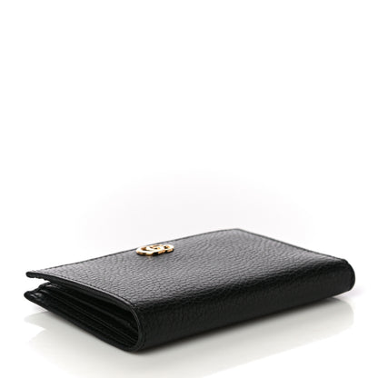 Gucci Dollar Calfskin GG Marmont Zipped Wallet Black 4 of 11