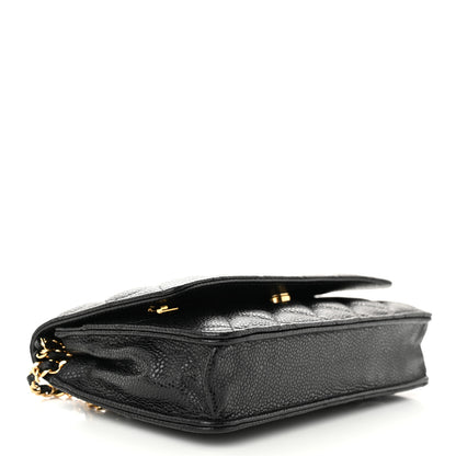 Chanel Caviar Quilted Wallet on Chain WOC Black 4 of 11