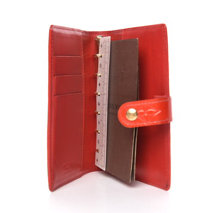 Louis Vuitton Vernis Small Ring Agenda Cover Red 5 of 7