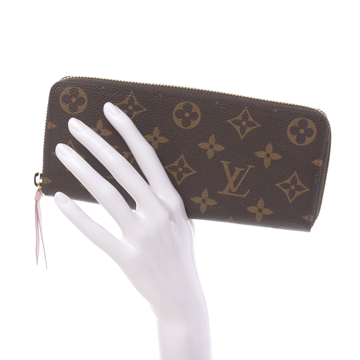 Louis Vuitton Monogram Clemence Wallet Rose Ballerine 2 of 8