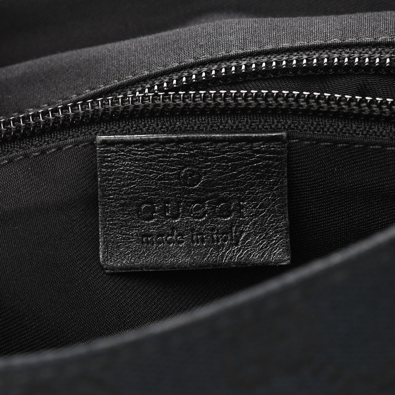 Gucci Monogram Small Double Buckle Flap Messenger Bag Black 6 of 10
