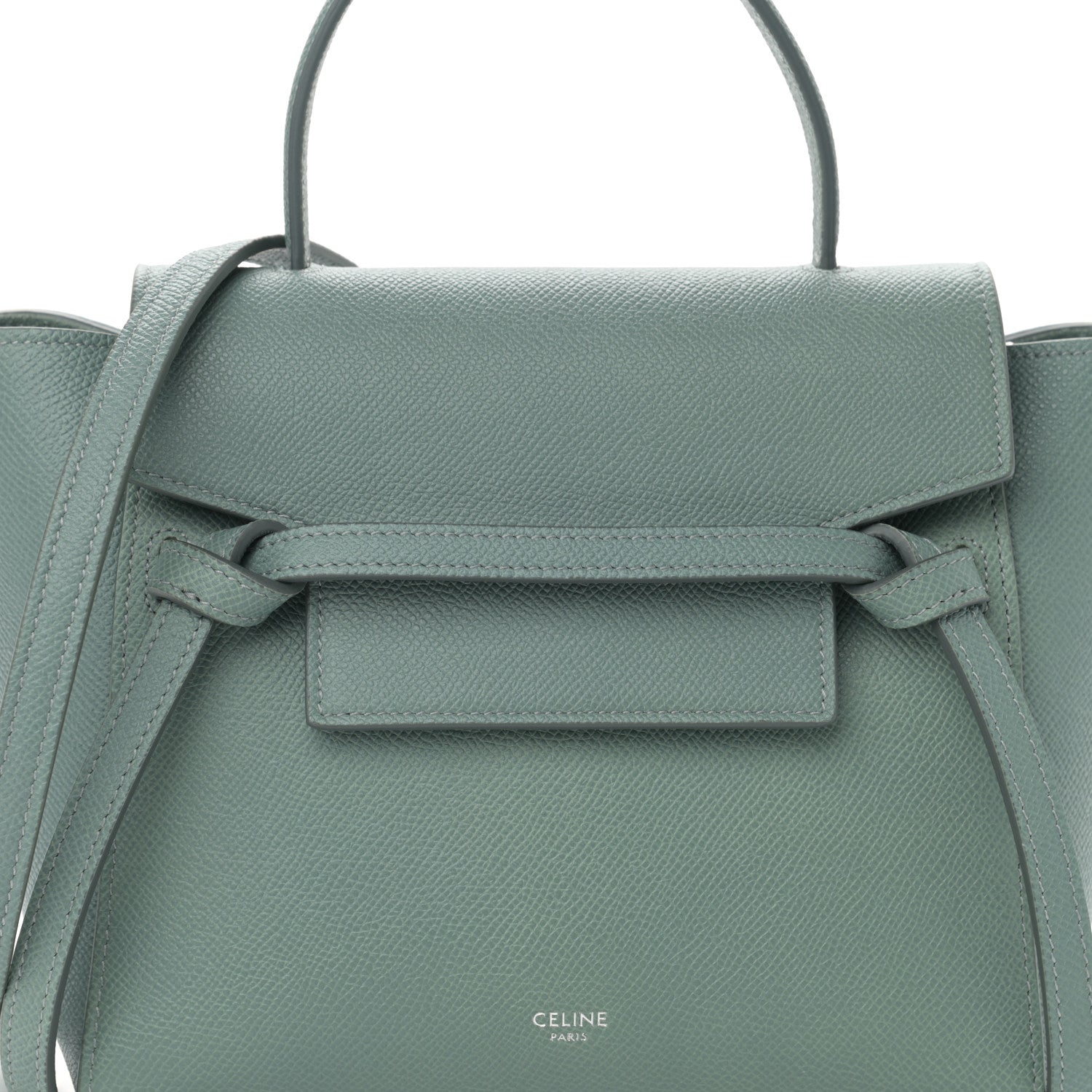 Celine Grained Calfskin Nano Belt Bag Celadon 9 of 11