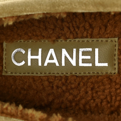 Chanel Suede Calfskin CC Loafers 39 Dark Beige 9 of 10