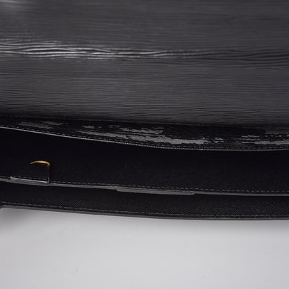 Louis Vuitton Epi Porte-Documents Briefcase Black 9 of 31