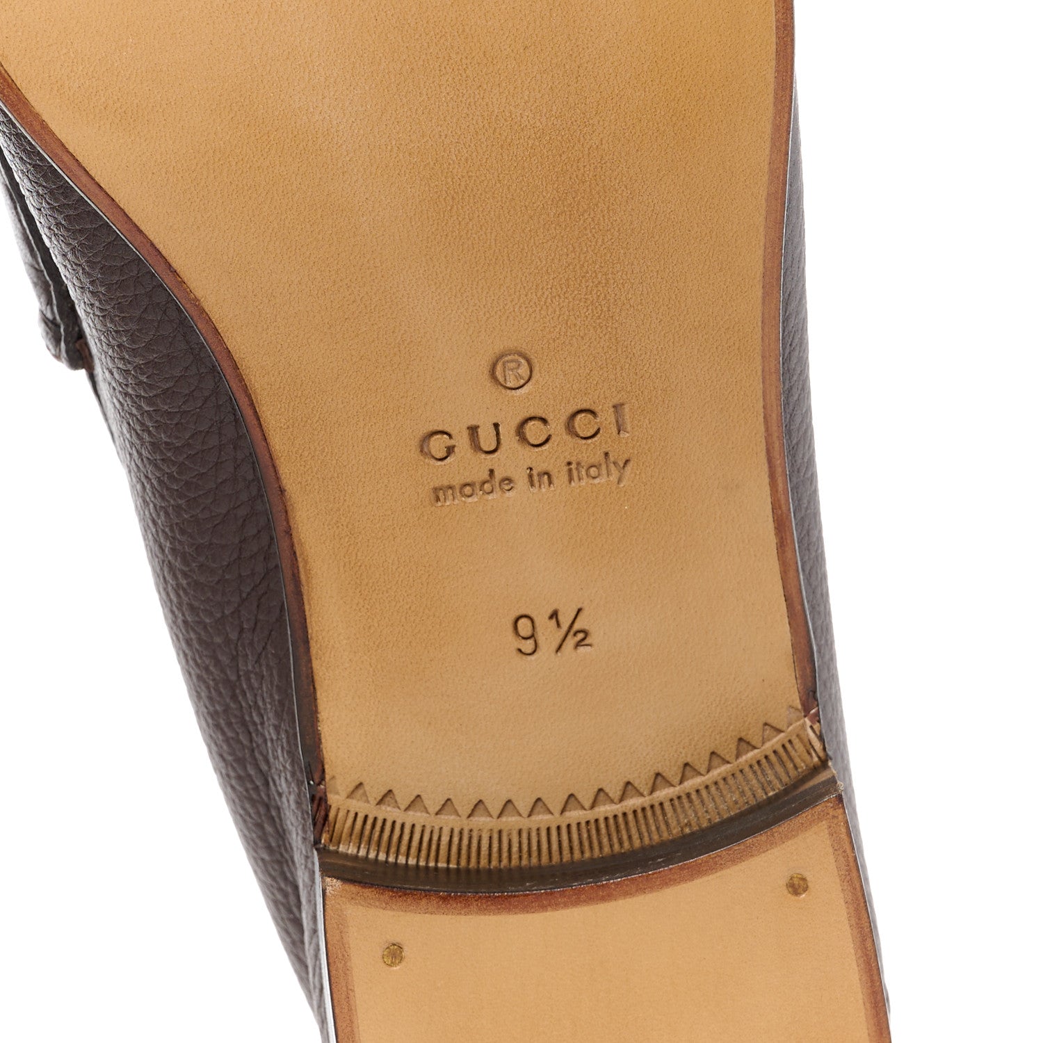 Gucci Havely Kid Web Mens Horsebit Loafers 9.5 Light Brown 6 of 10