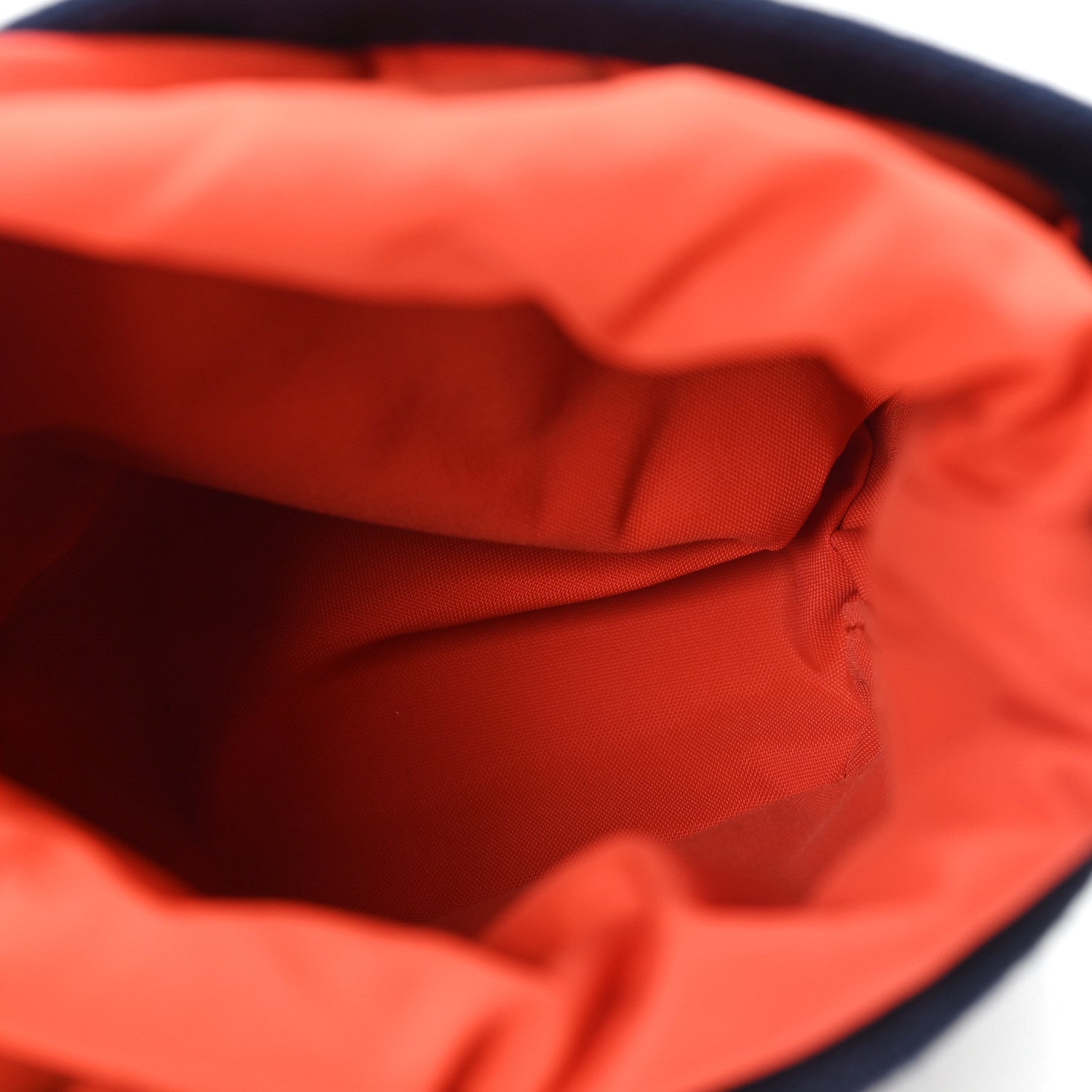 Hermes Coated Canvas On-the-Go Dog Pouch Navy 5 of 8