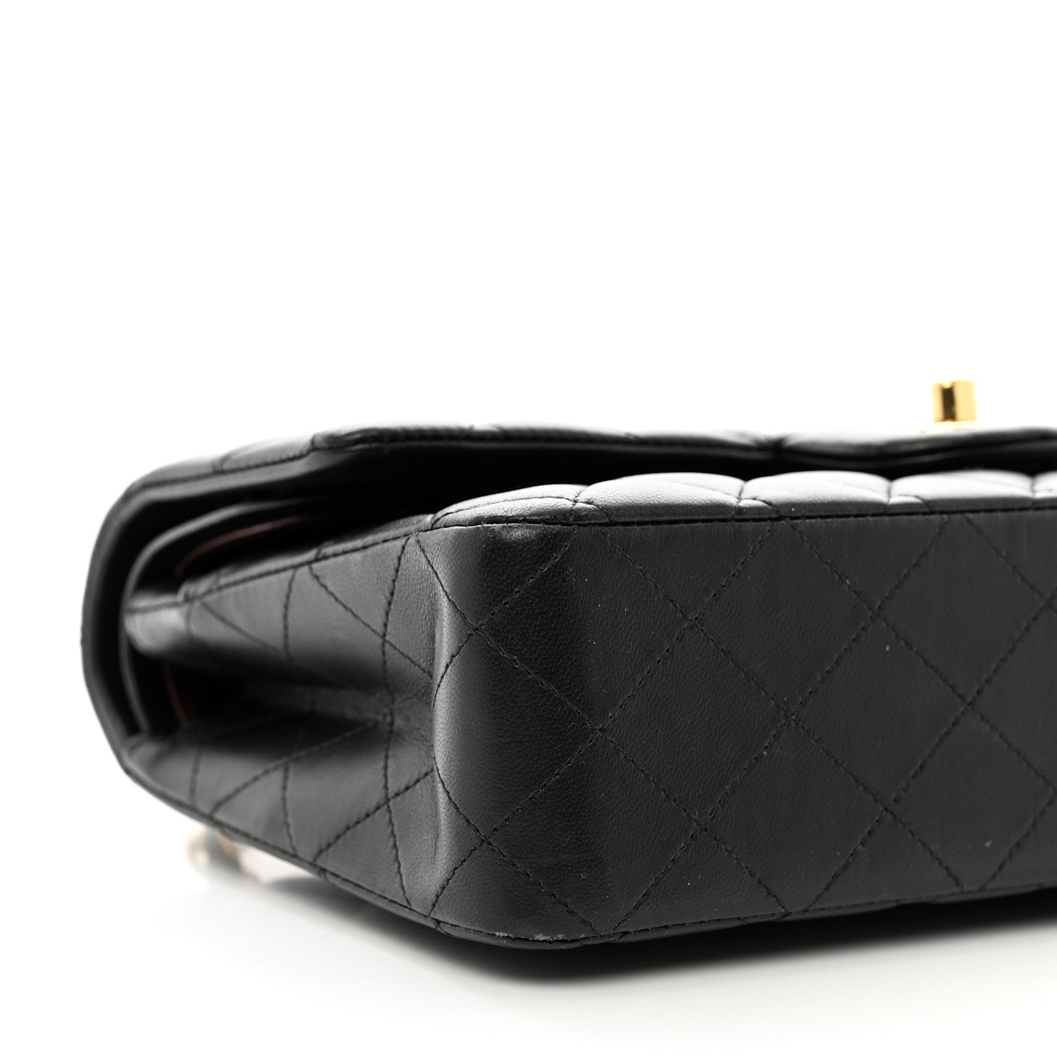 Chanel Lambskin Quilted Medium Double Flap Black 9 of 12