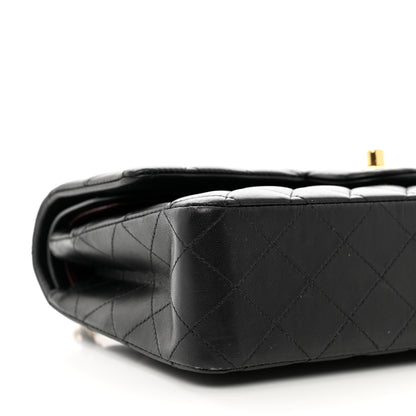 Chanel Lambskin Quilted Medium Double Flap Black 9 of 12