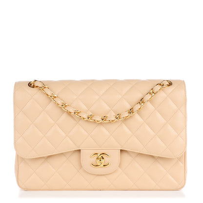 Chanel Caviar Quilted Jumbo Double Flap Beige Clair 1 of 8