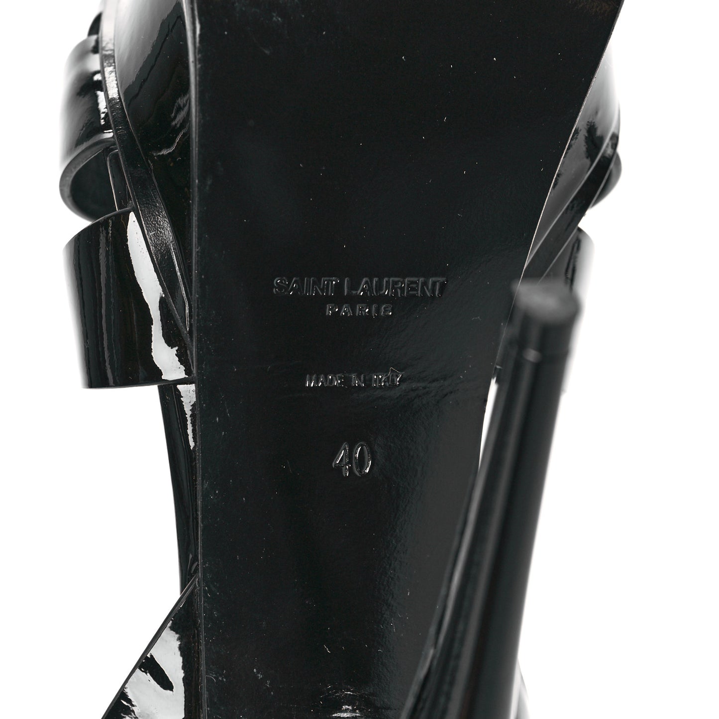 Patent Tribute 105 Platform Sandals 40 Black