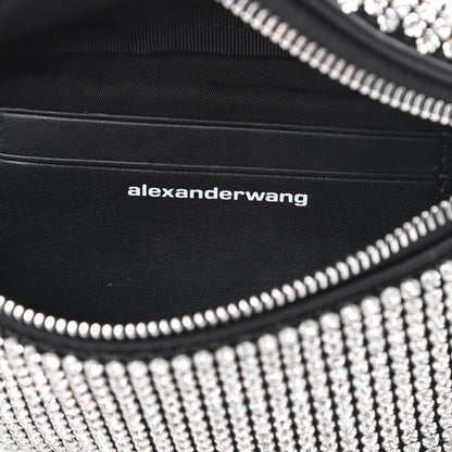 Alexander Wang Rhinestone Mesh Mini Attica Belt Bag Black 6 of 9